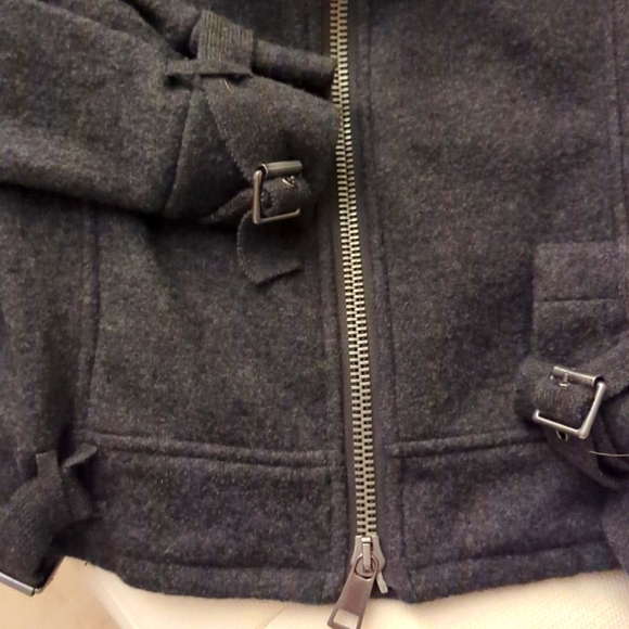 Burberry Brit wool charcoal motorcycle jacket in a XL - Picture 5 of 11